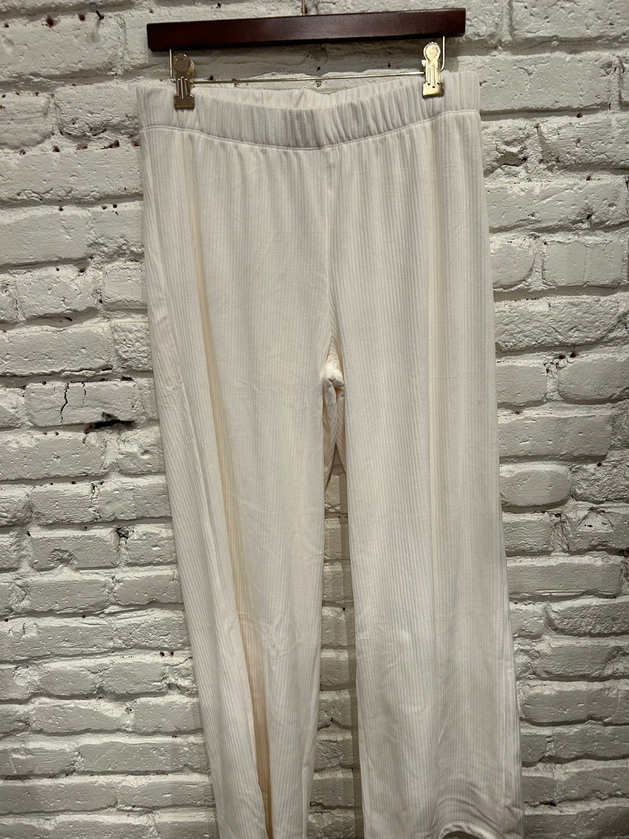 ELEVATED RIB PANT IVORY