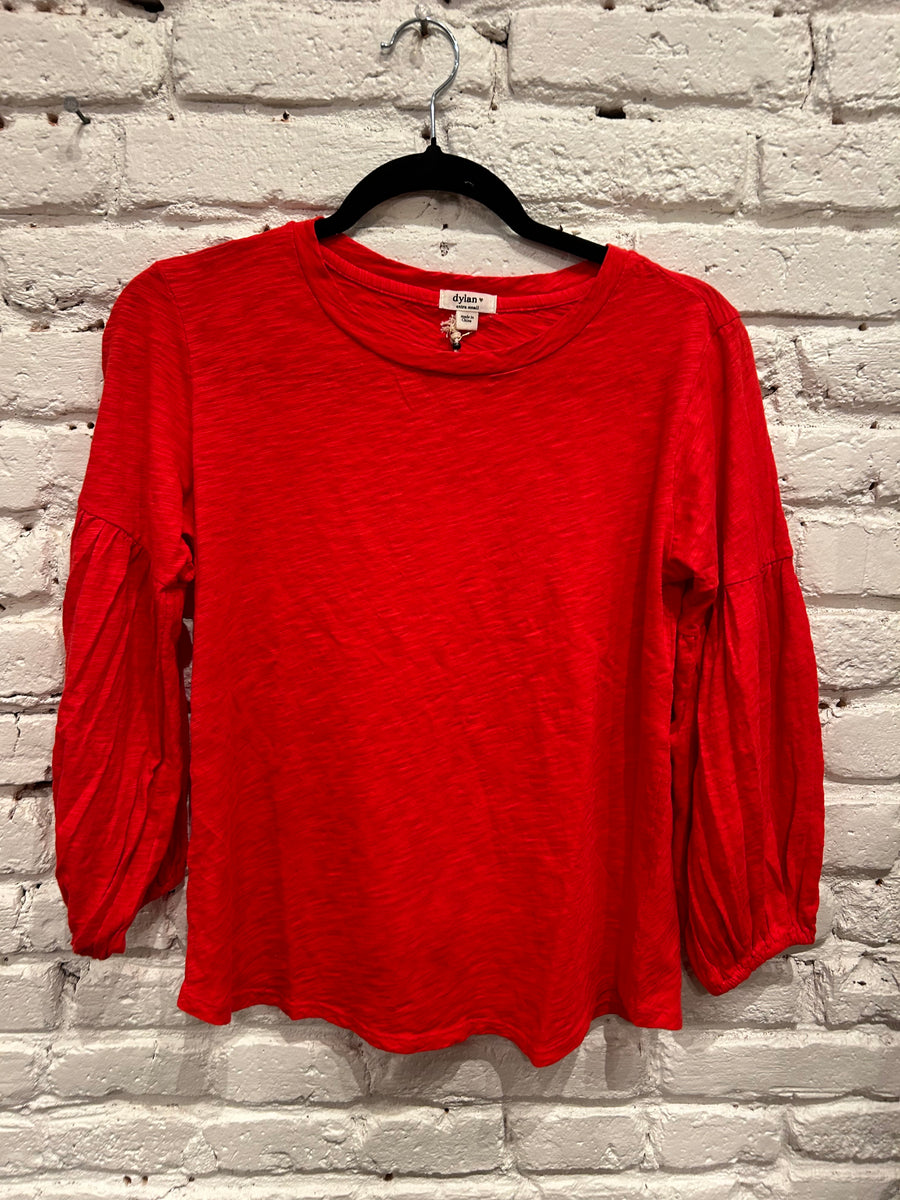 SLUB JERSEY TEE RED