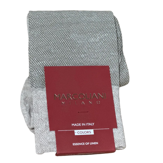 Linen & Cotton Pique Socks (Beige)