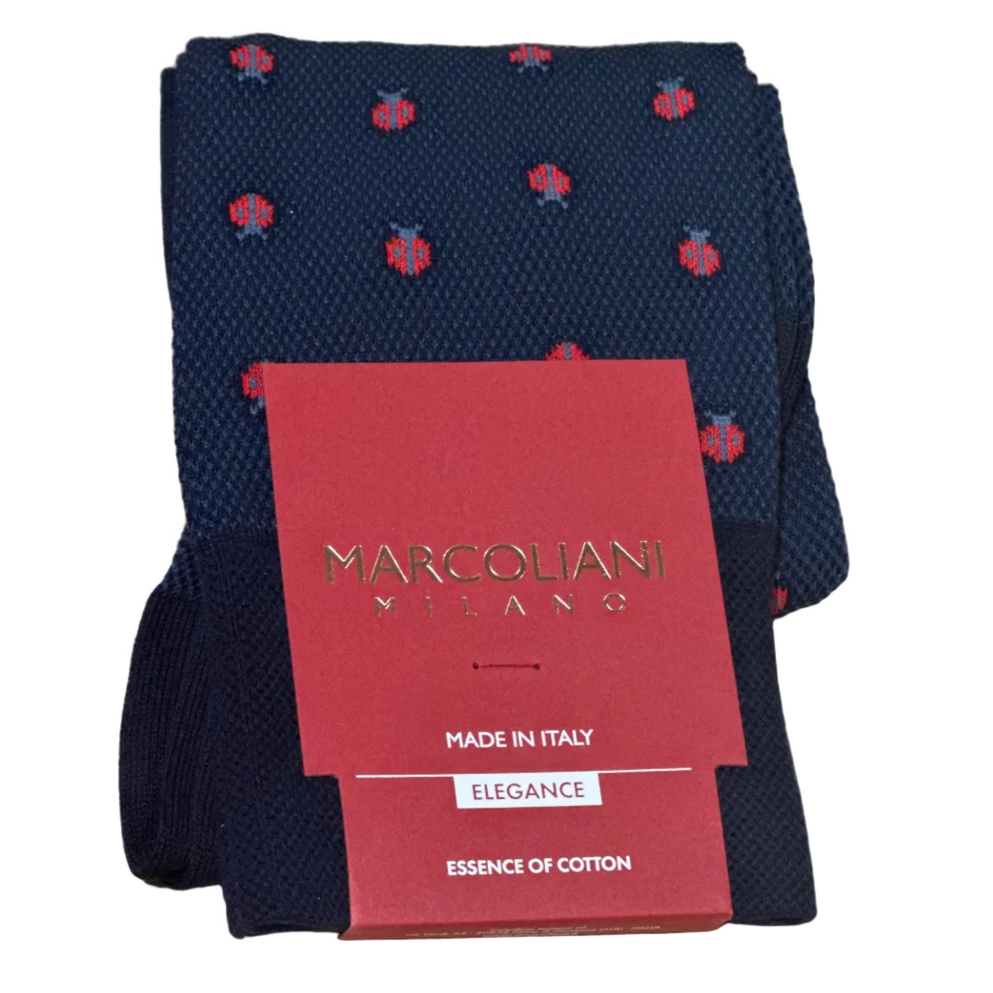 Ladybug Socks (Navy)