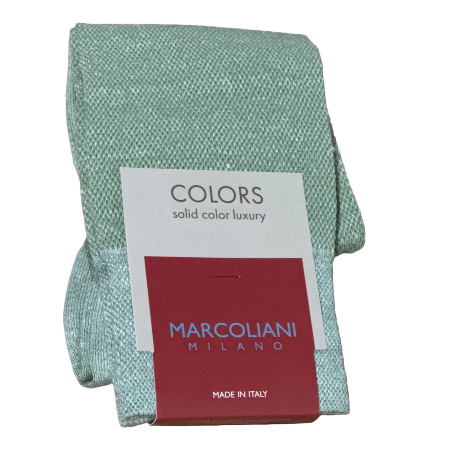 Linen & Cotton Pique Socks (Sage)