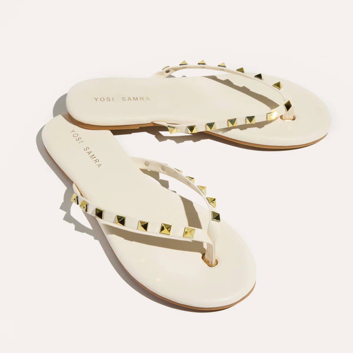 RIVINGTON STUD FLIP FLOP CREAM