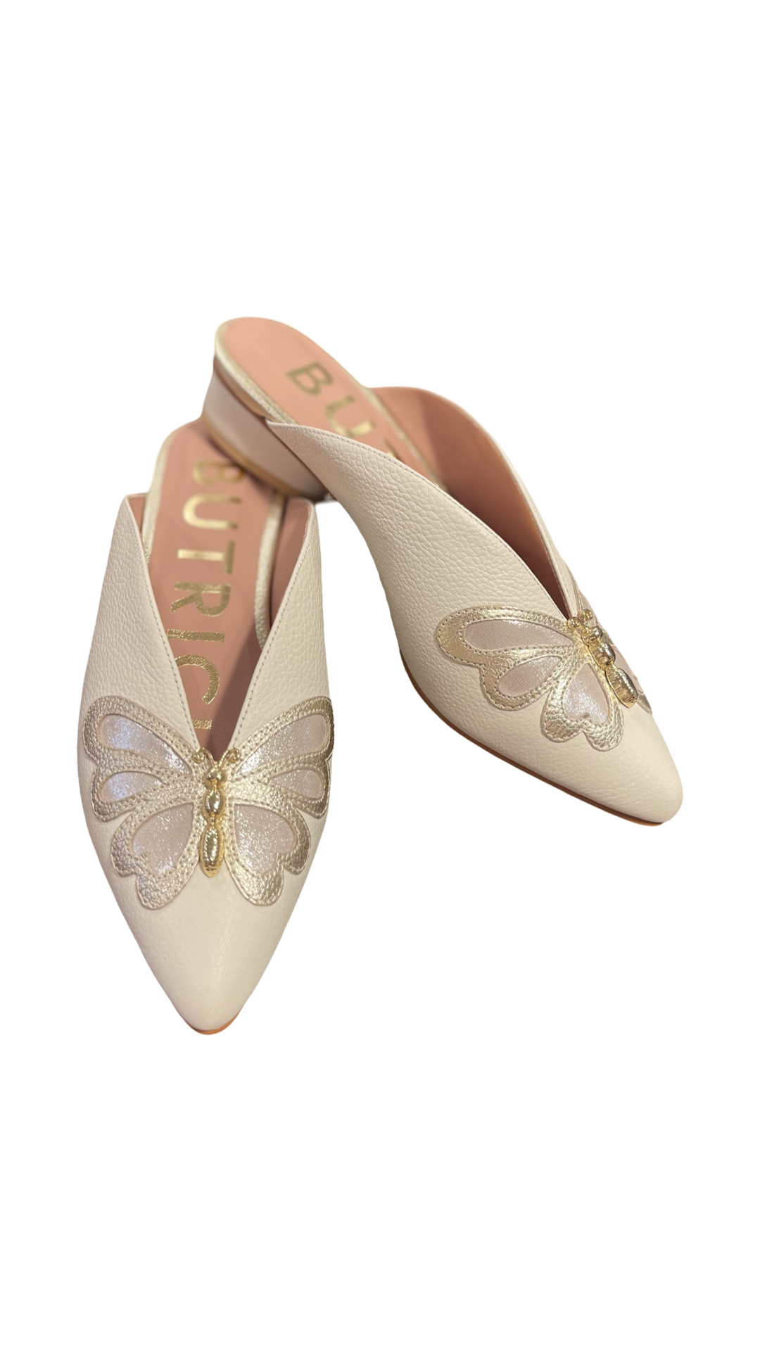 MARIANA BUTTERFLY MULE WHITE