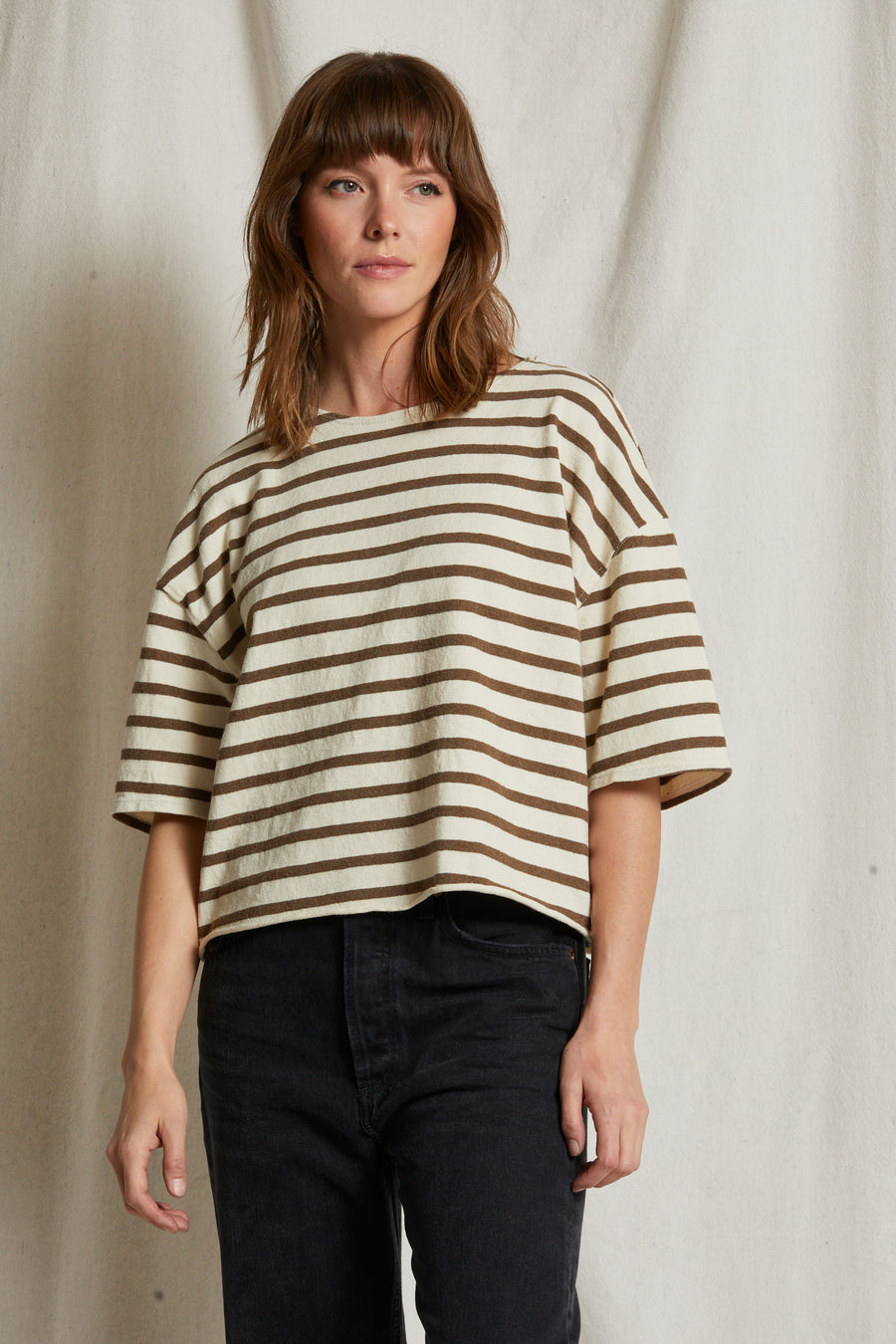 SWIFT STRIPE RECYLCLED COTTON TEE