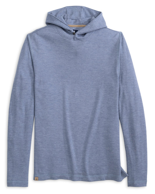 Drayton Merino Cashmere Sweater Hoodie (Laguna Blue)