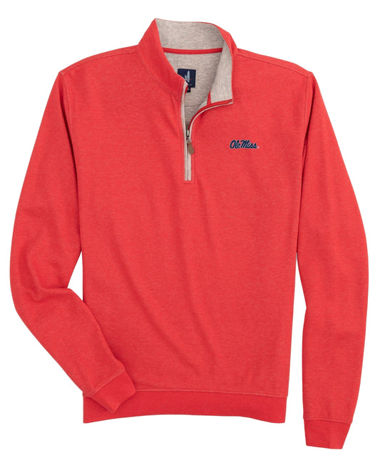 Ole Miss Sully ¼ Zip Pullover (Red)
