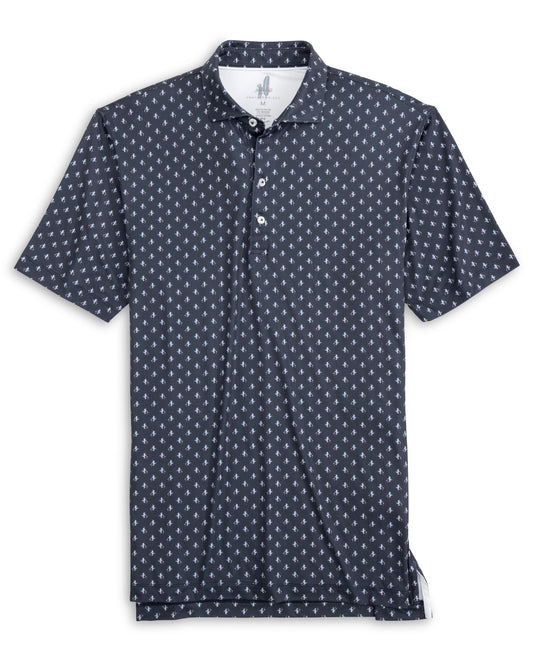 Featherweight Performance Polo - For the Birdies Print (Navy)