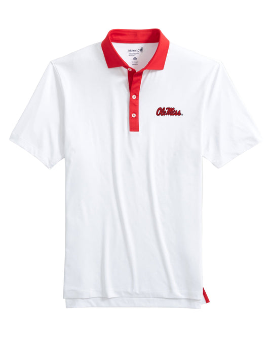 Ole Miss Ramos Performance Jersey Polo (Red)
