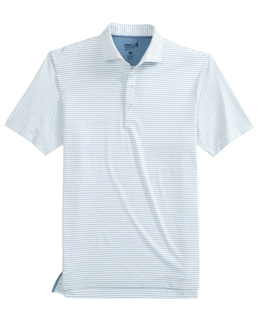 Performance Jersey Polo - Michael Stripe (White)