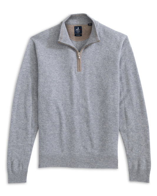Niccolo 1/4 Zip Sweater (Light Gray)