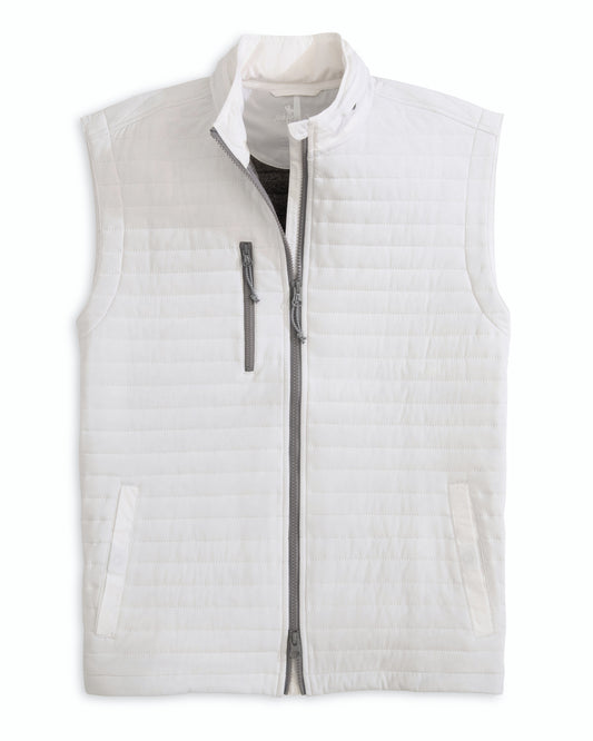 Crosswind Quilted Performance Vest (White)