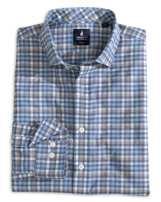Performance Button Down Shirt - Olie (Navy)