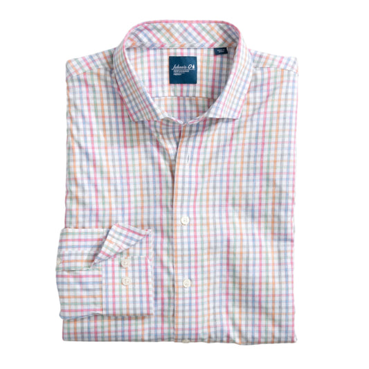 Everyday Performance Button Down Shirt - Albie Tattersall (White)