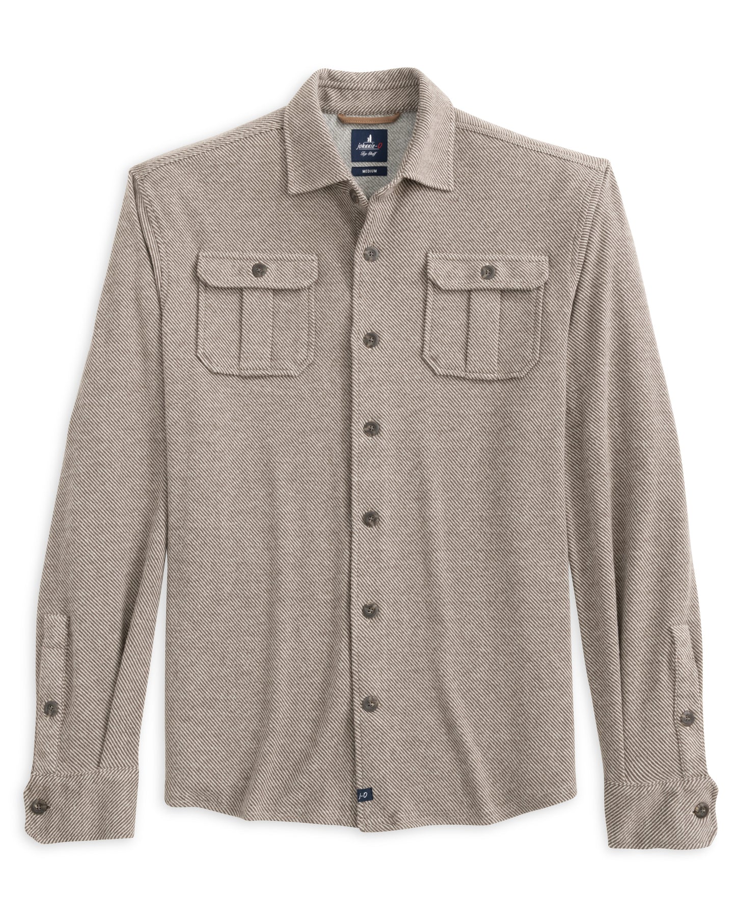 Carl Stretch Knit Flannel Lodge Shirt (Havana)