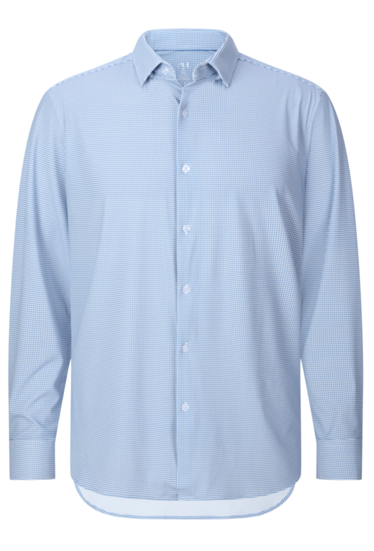 American Heritage Print Performance Sport Shirt (Sky)