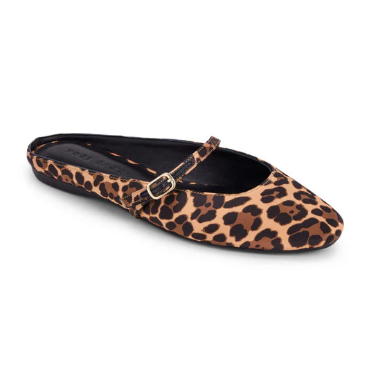 LILY MULE LEOPARD SATIN