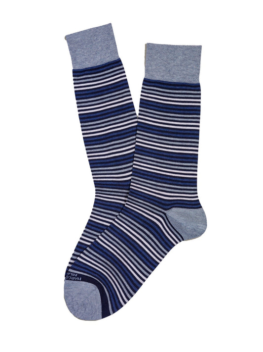Simple Stripe Socks (Navy)