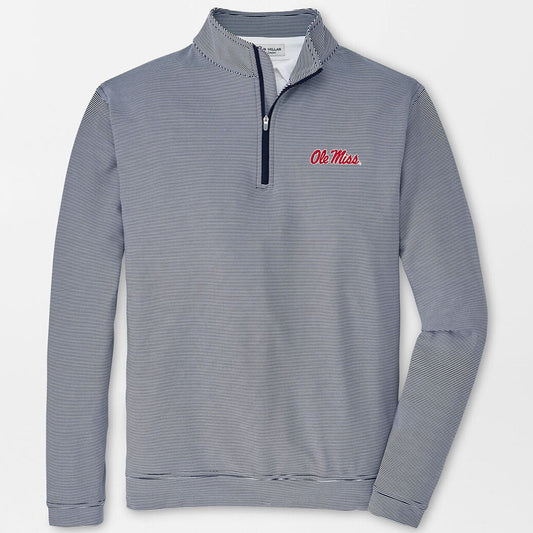 Ole Miss Perth Mini Stripe Performance Quarter-Zip (Multiple Colors)