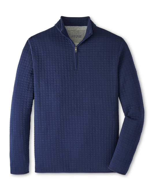 Quad Quilted Quarter Zip (Navy)