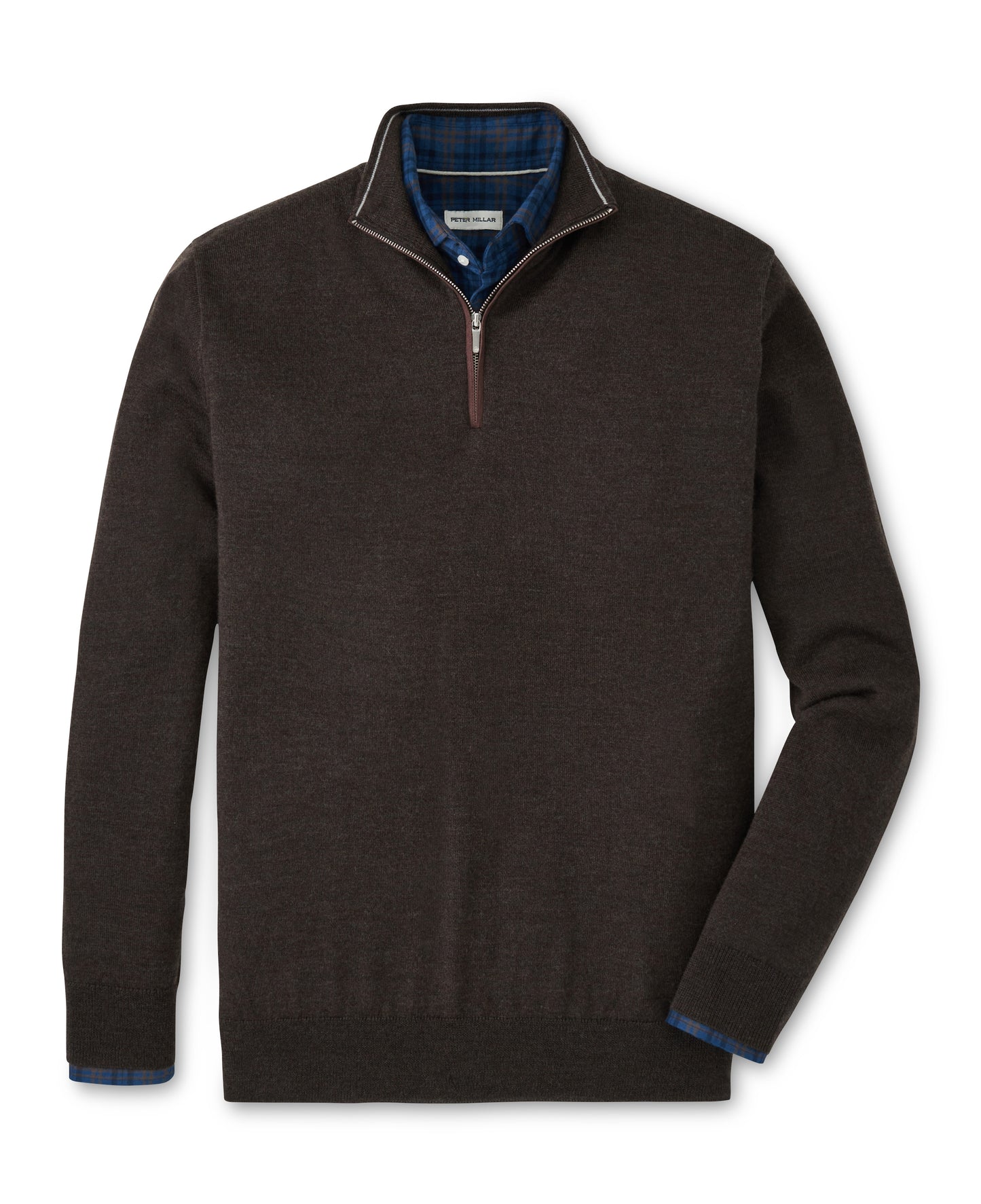 Autumn Crest Suede Trim Quarter-Zip (French Press)