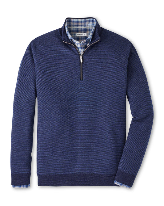West Quarter-Zip Sweater (Blue Abyss)