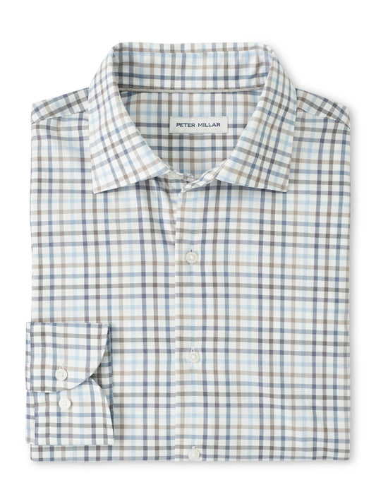 North Coast Crown Lite Cotton-Stretch Sport Shirt (Blue Haze)