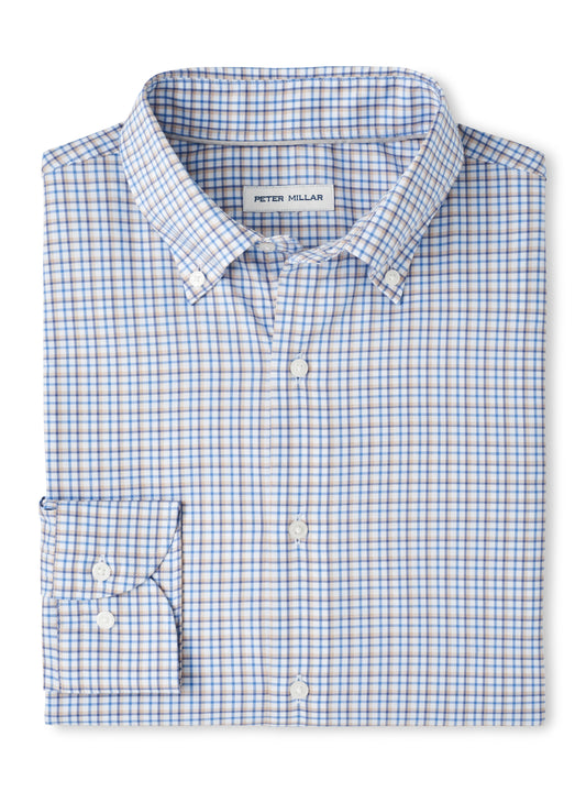 Julian Crown Lite Cotton-Stretch Sport Shirt (Evening Tide)