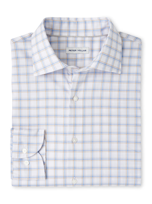Lenox Crown Lite Cotton-Stretch Sport Shirt (White)