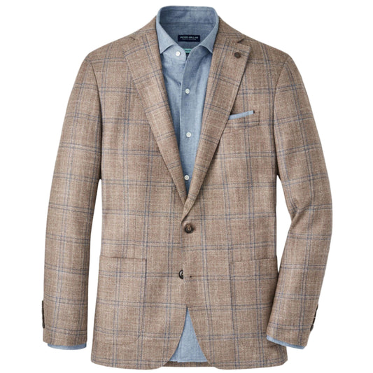Leroy Windowpane Soft Jacket (Walnut)