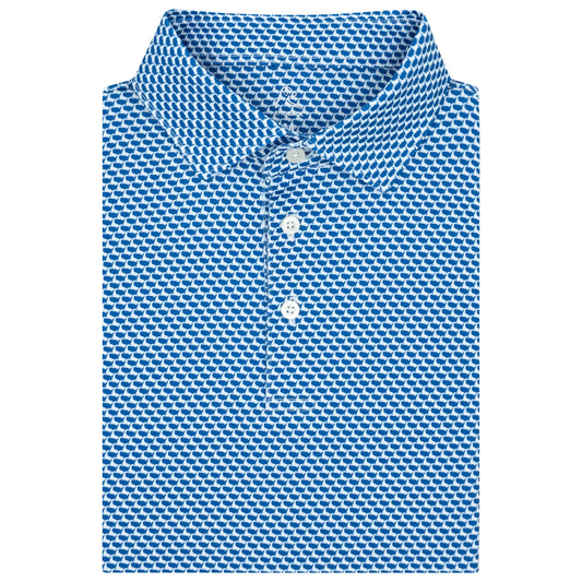 The 1776 Performance Polo (White/Short Stop Blue - USA)