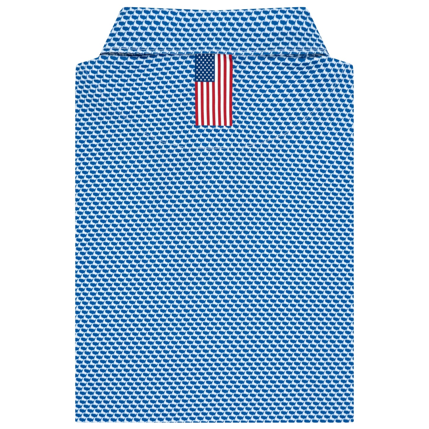 The 1776 Performance Polo (White/Short Stop Blue - USA)
