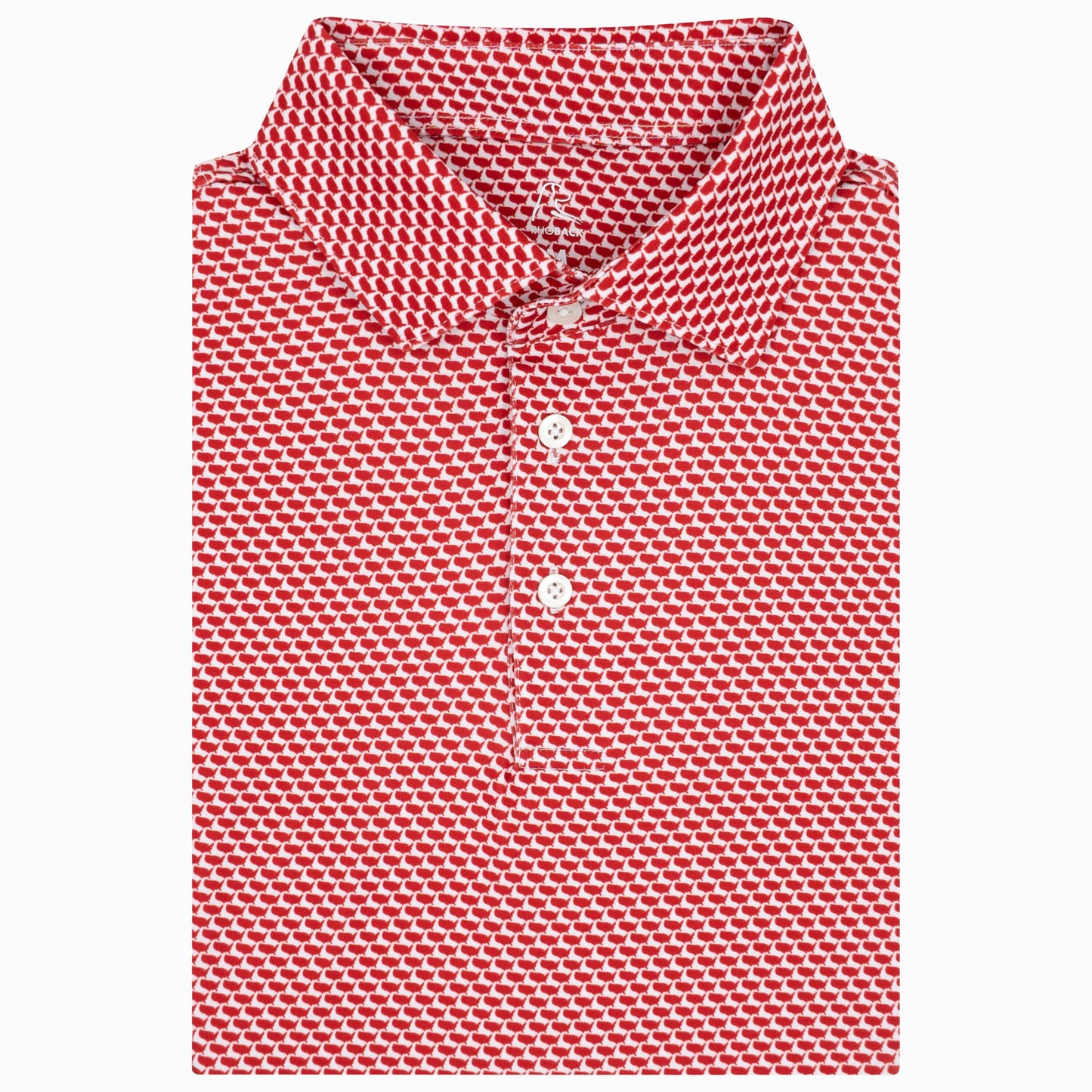 The 1776 Performance Polo (White/Classic Red - USA)