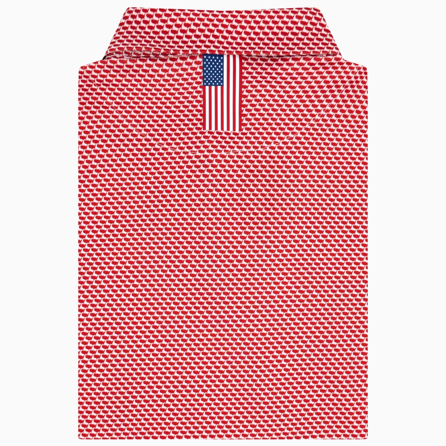 The 1776 Performance Polo (White/Classic Red - USA)