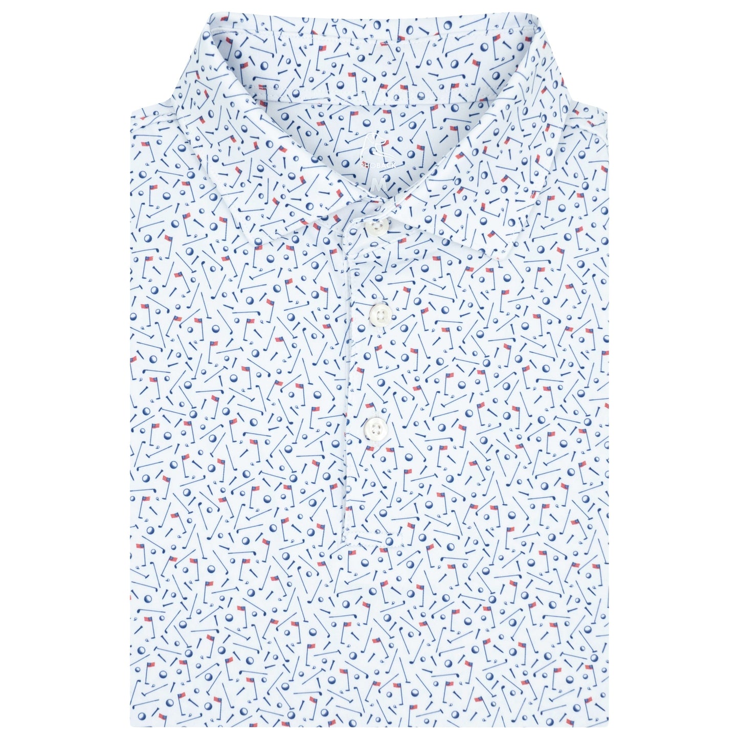 The Mulligan Performance Polo (White - USA)