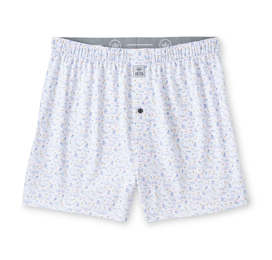 5 O'Clock In Fiji Performance Boxer Short (White)