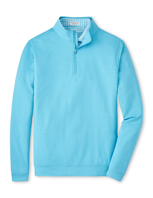 Perth Melange Performance Quarter-Zip (Maya Blue)