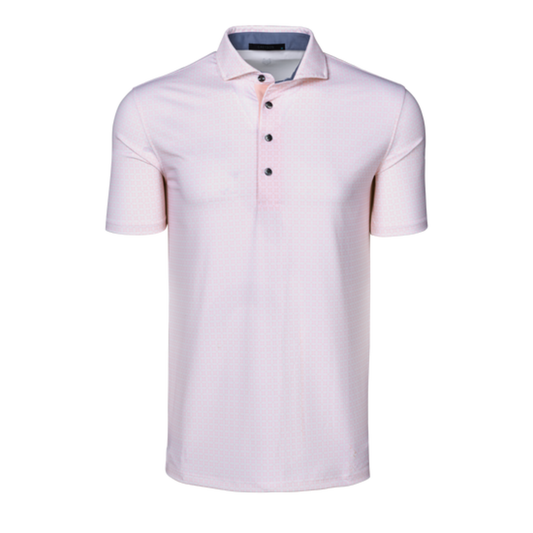 Ghost Thistle Short Sleeve Polo (Pink Sky)