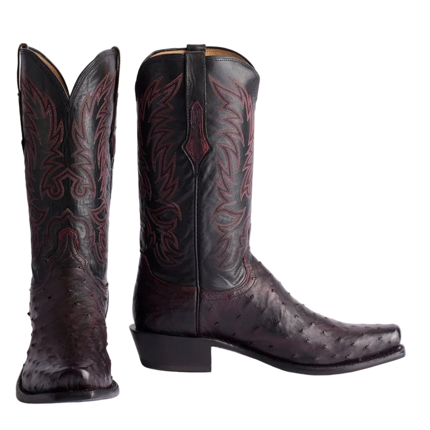 Elgin Boot (Black Cherry + Black)