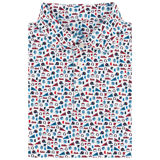 The Ole Miss Grove Polo (White)
