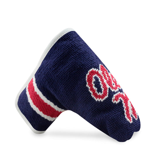 Mississippi Putter Headcover (Dark Navy - White/Red Multi Stripes)