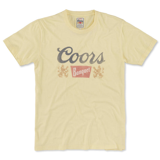 Vintage Fade Brass Tacks T-Shirt - Coors Banquet (Sunshine)