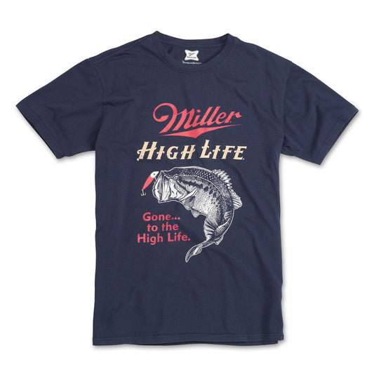 Red Label T-Shirt - Miller High Life (Navy)