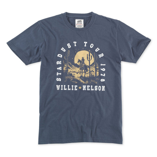 Brass Tacks T-Shirt - Willie Nelson (Navy)