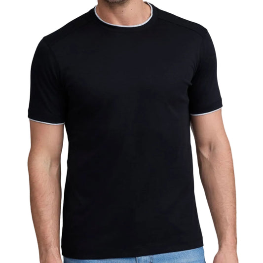 Raffi Double Collar Crew (Black)
