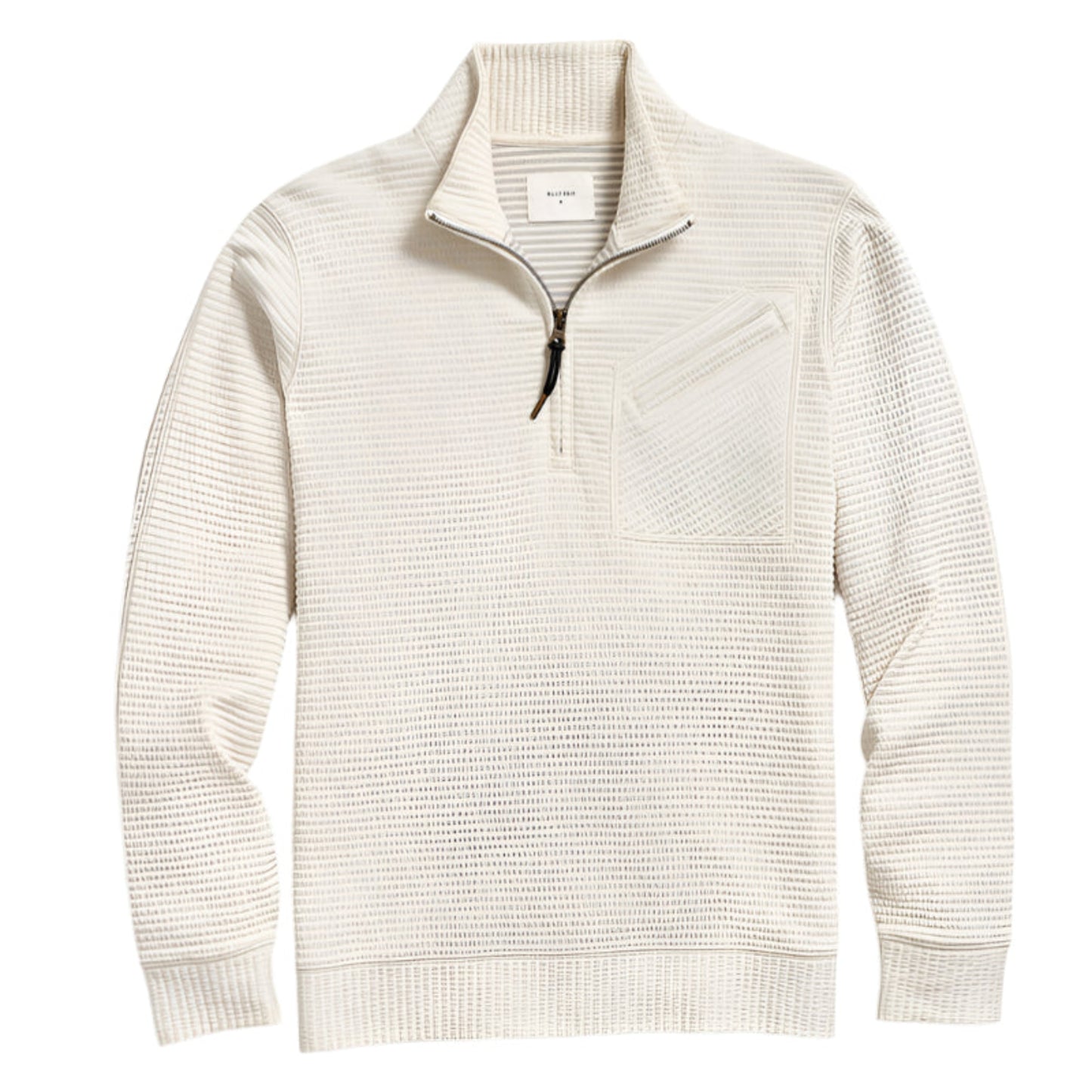 Quilted Half Zip (Tinted White)