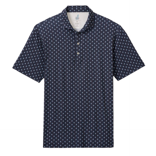 Featherweight Performance Polo - For the Birdies Print (Navy)