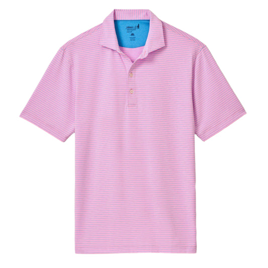 Performance Jersey Polo - Michael Stripe (Porto Pink)