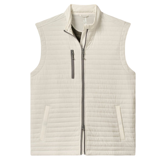 Crosswind Quilted Performance Vest (White)