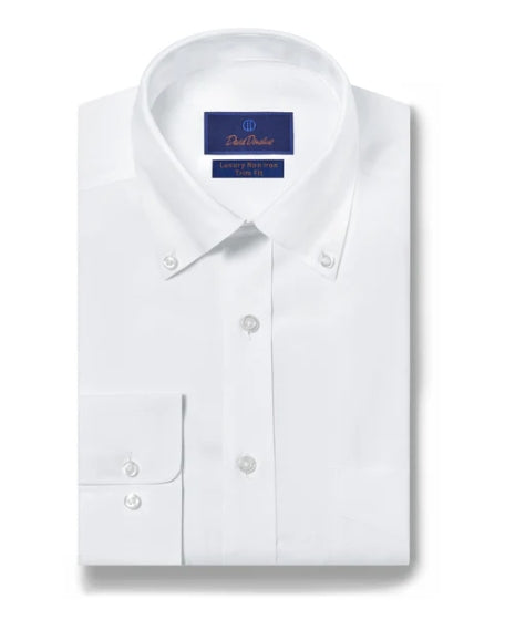 White Pinpoint Oxford Non-Iron Dress Shirt