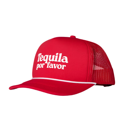 Tequila Por Favor Foam Trucker Hat (Red)